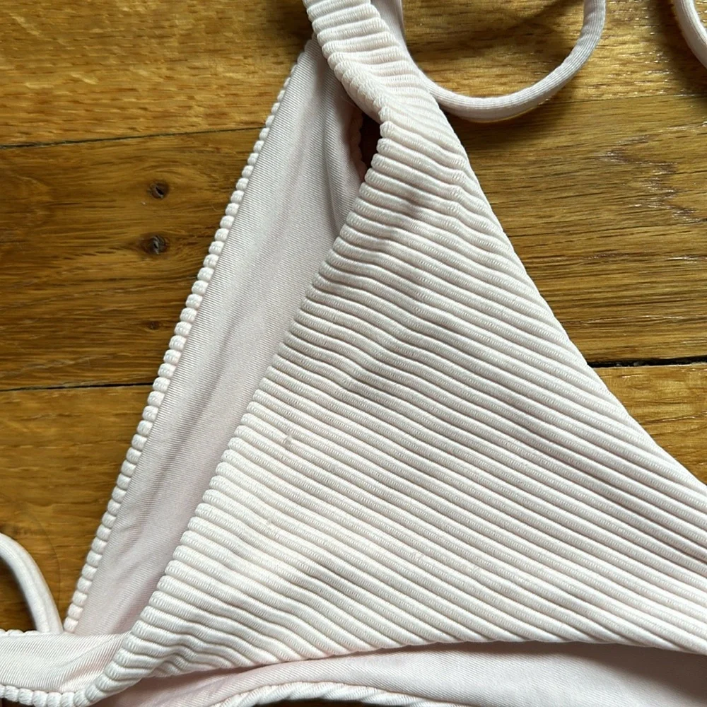 Frankie’s Bikinis Sky Ribbed Bikini Set